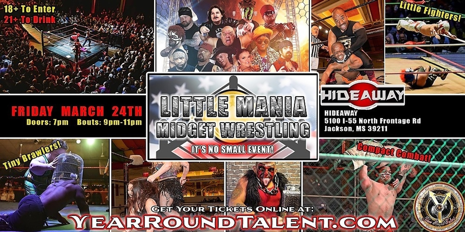 Banner image for Jackson, MS - Micro-Wresting All * Stars: Little Mania Rips Through the Ring!