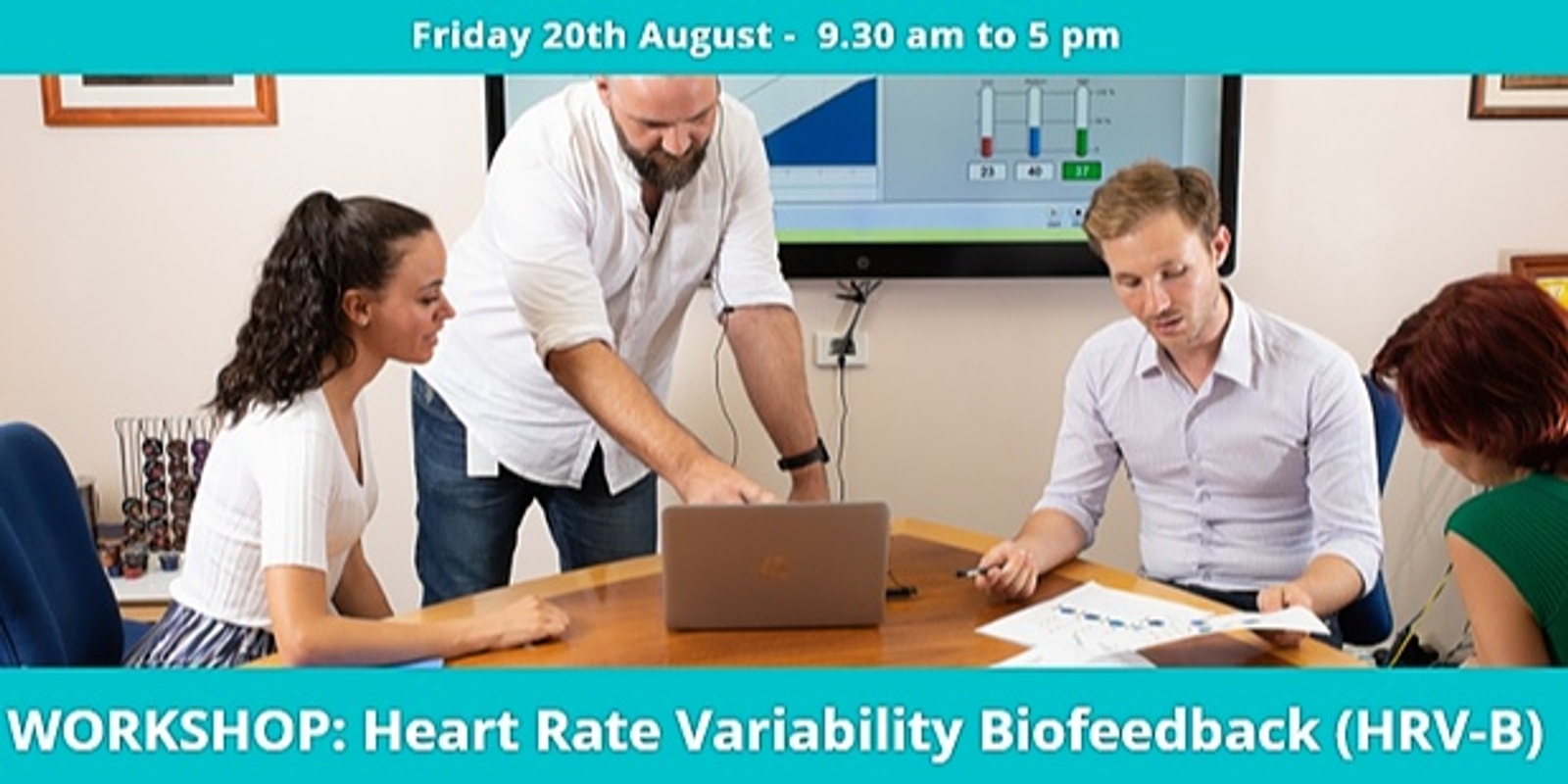 Banner image for ONLINE WORKSHOP | Heart Rate Variability Biofeedback (HRV-B)