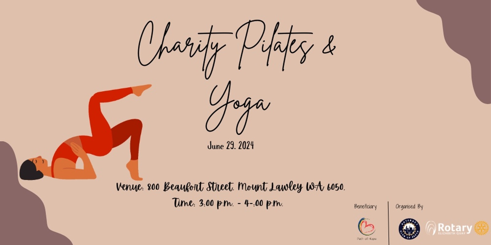 Banner image for Charity Pilates and Yoga!