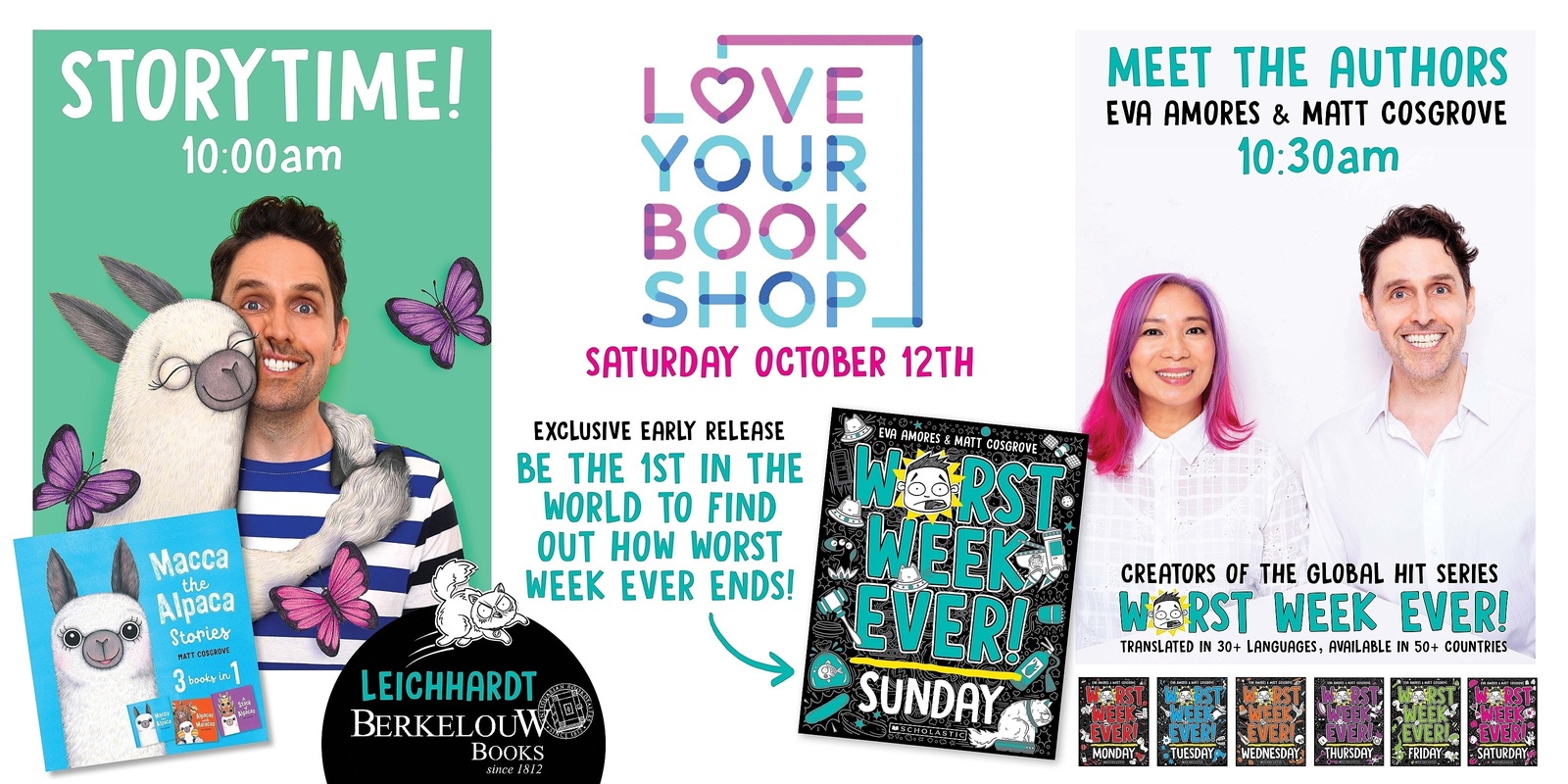 Banner image for Love Your Book Shop with Eva Amores and Matt Cosgrove