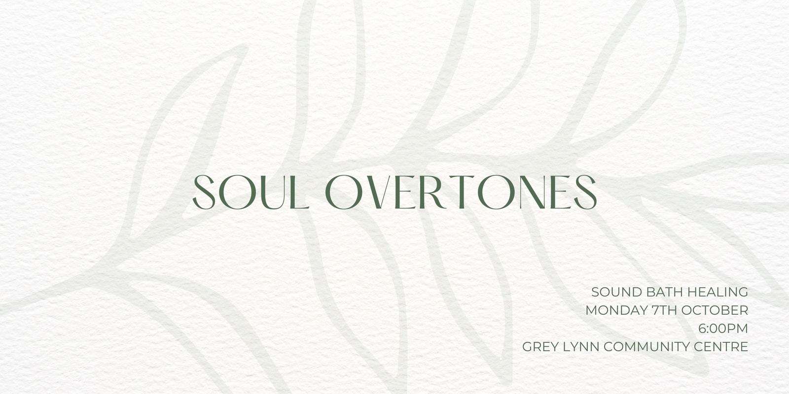 Banner image for Soul Overtones Sound Bath Healing - Grey Lynn