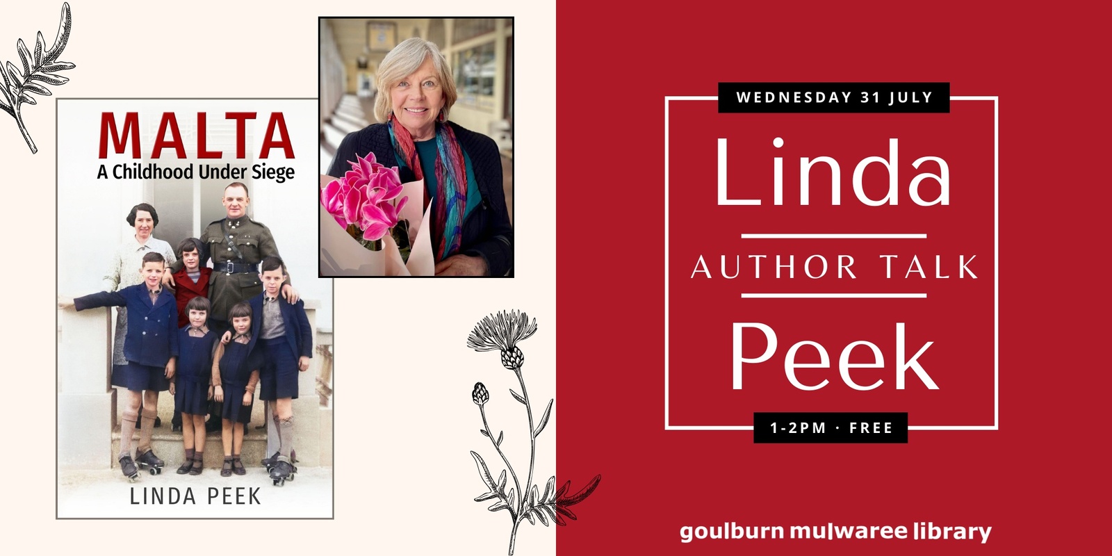 Banner image for Linda Peek author talk