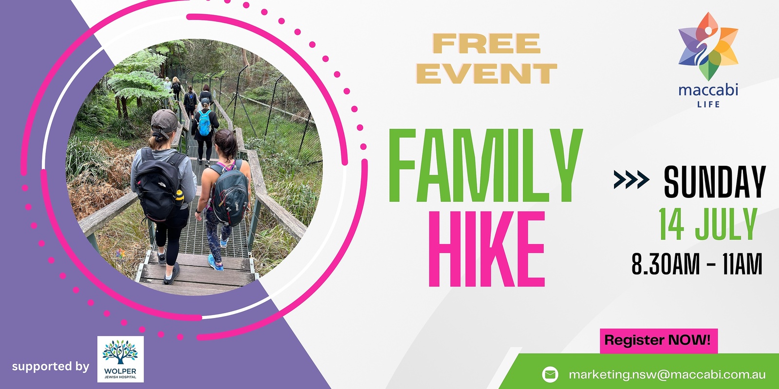 Banner image for Maccabi LIFE - Family Hike 14th July