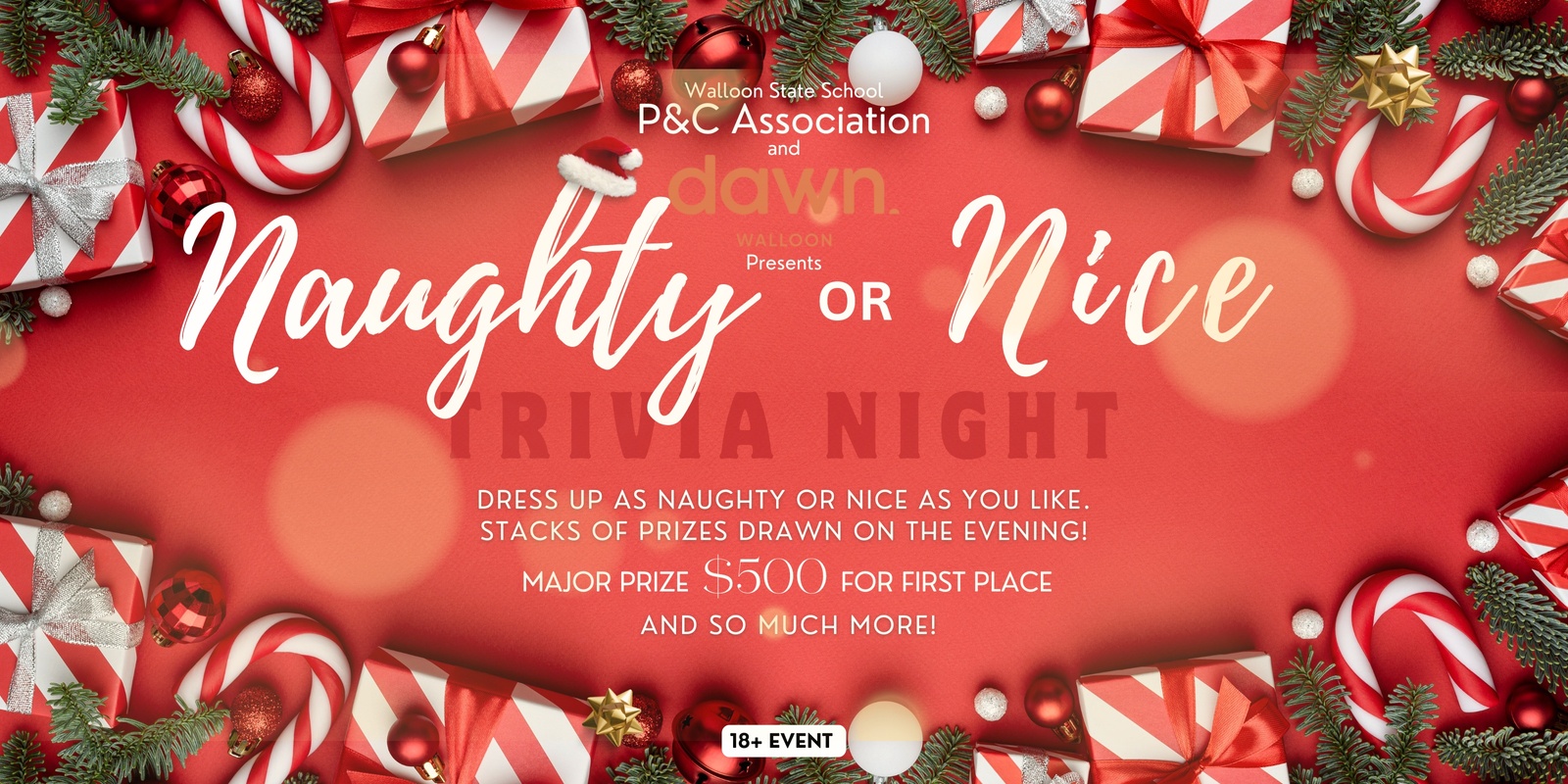 Banner image for Naughty or Nice Christmas Trivia 2024