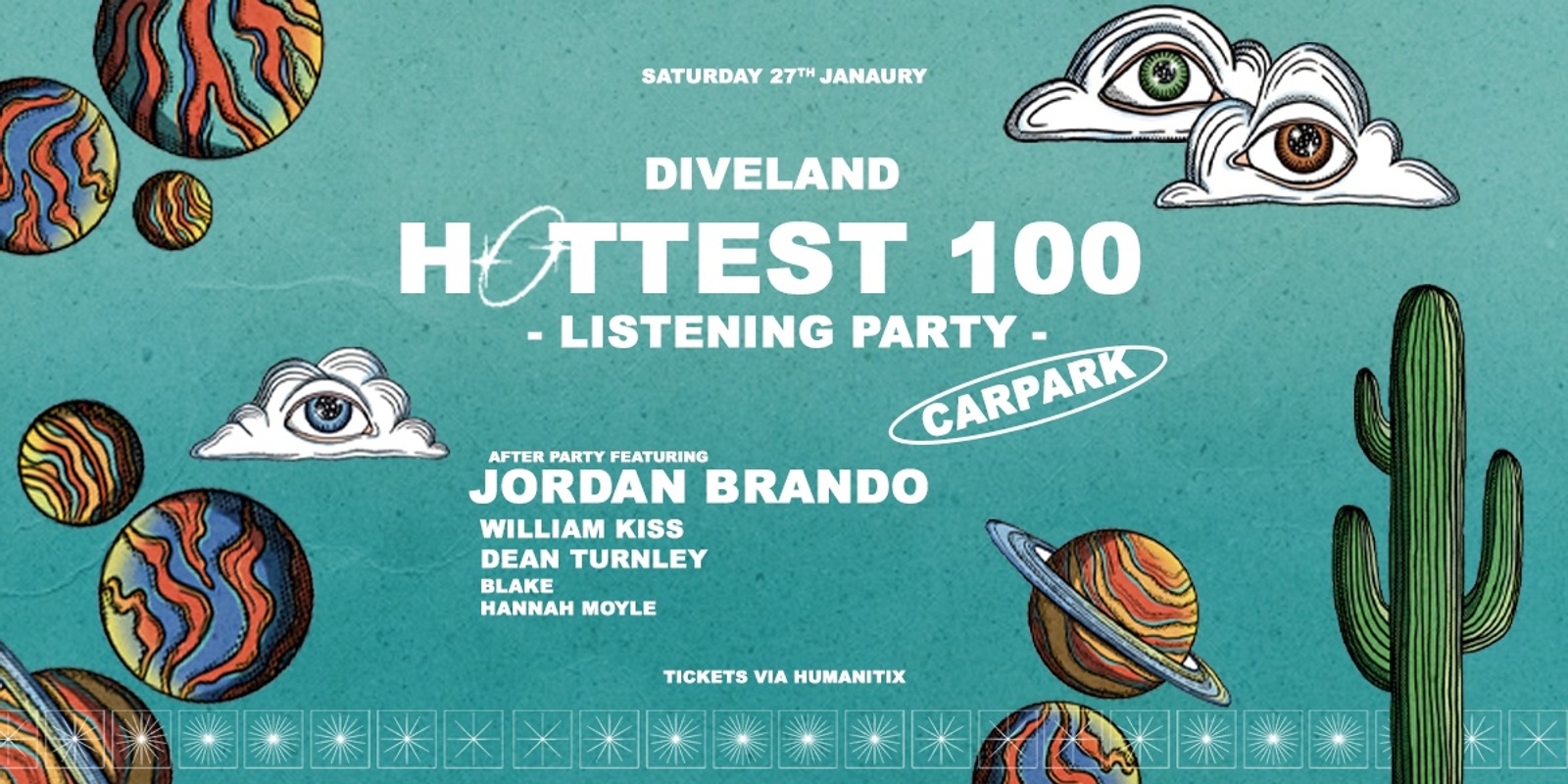 Banner image for DIVELAND HOTTEST 100 | LISTENING PARTY [OPEN AIR DAY PARTY}