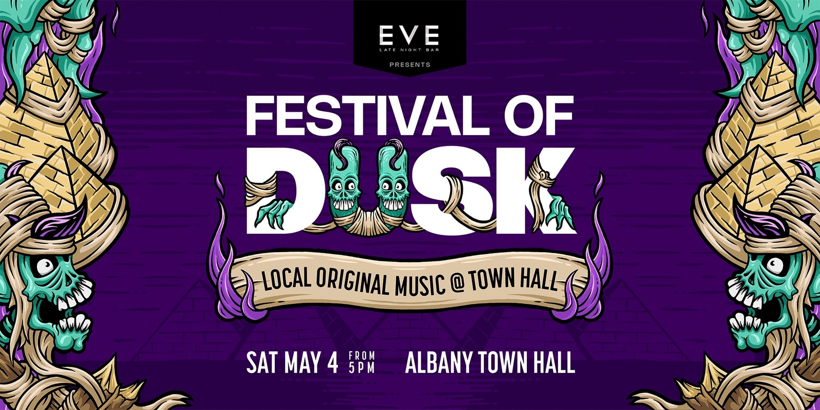 Banner image for Eve presents FESTIVAL OF DUSK at Albany Town Hall