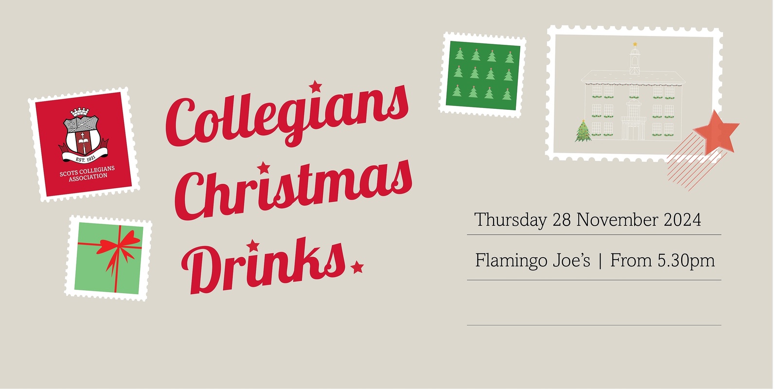 Banner image for Scots Collegians Wellington Christmas Drinks 2024