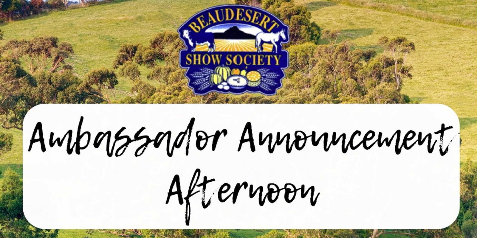 Banner image for 2024 Beaudesert Show Ambassador Announcement Afternoon 