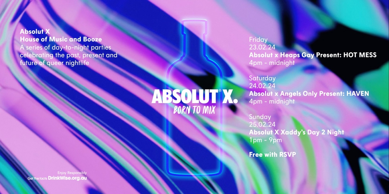 Banner image for Absolut X Presents: Xaddy's Day 2 Night Party
