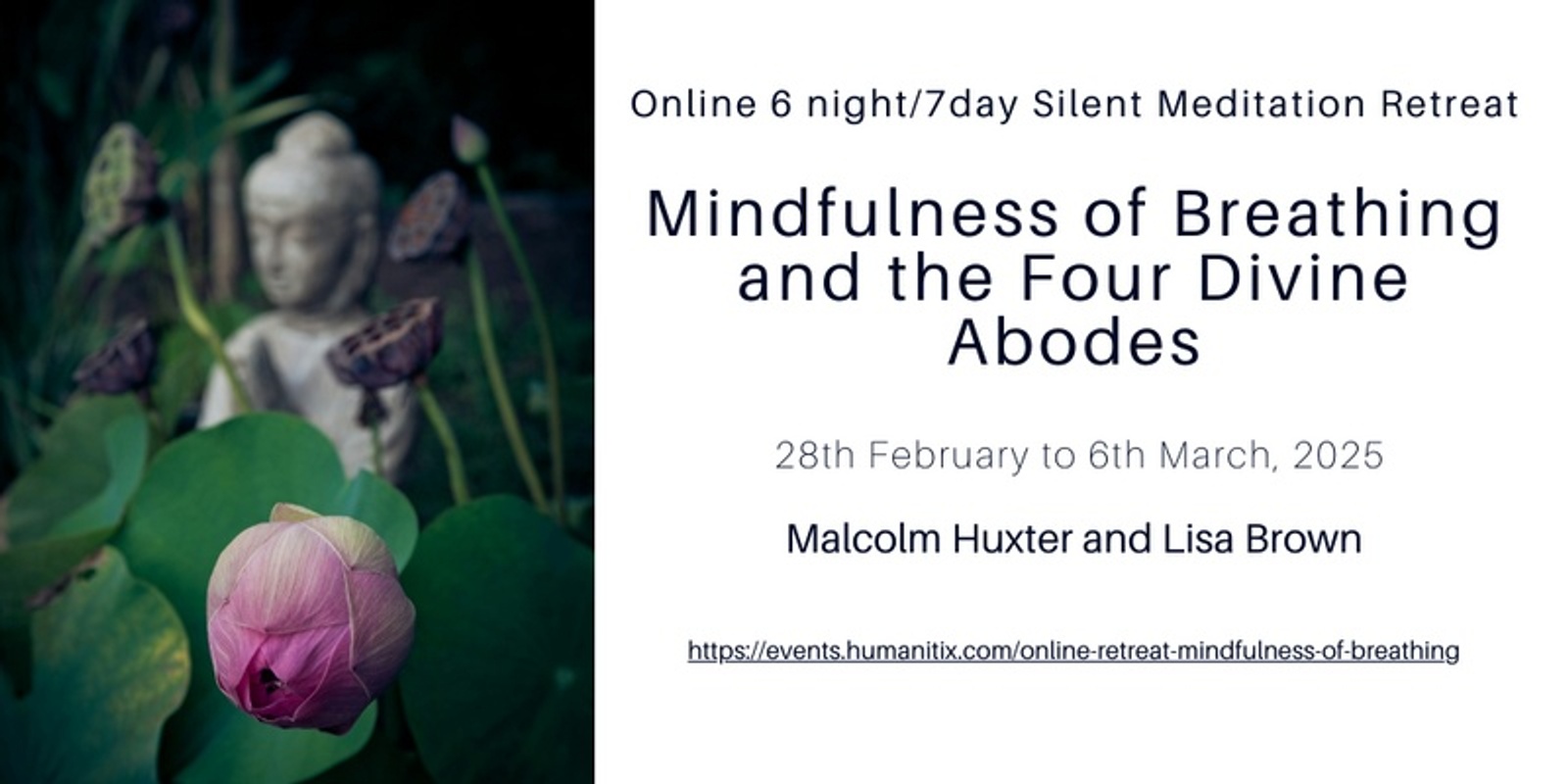 Banner image for Mindfulness of Breathing and the Four Boundless Divine Abodes