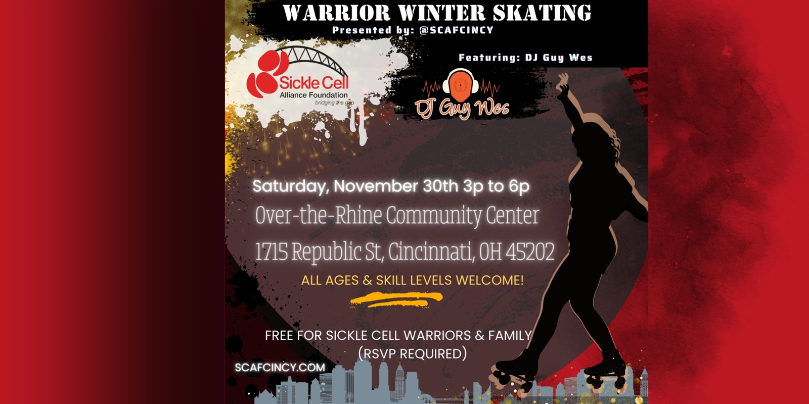 Banner image for Warrior Winter Skating: A Sickle Cell Awareness Event