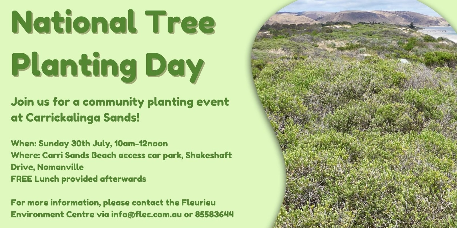 Banner image for National Tree Planting Day Normanville Sand dunes 