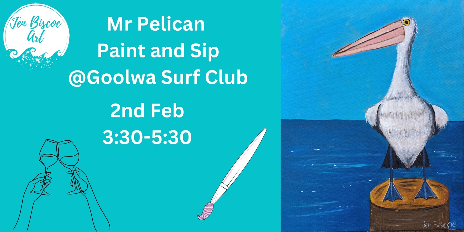 Banner image for Mr Pelican Paint and Sip - Goolwa