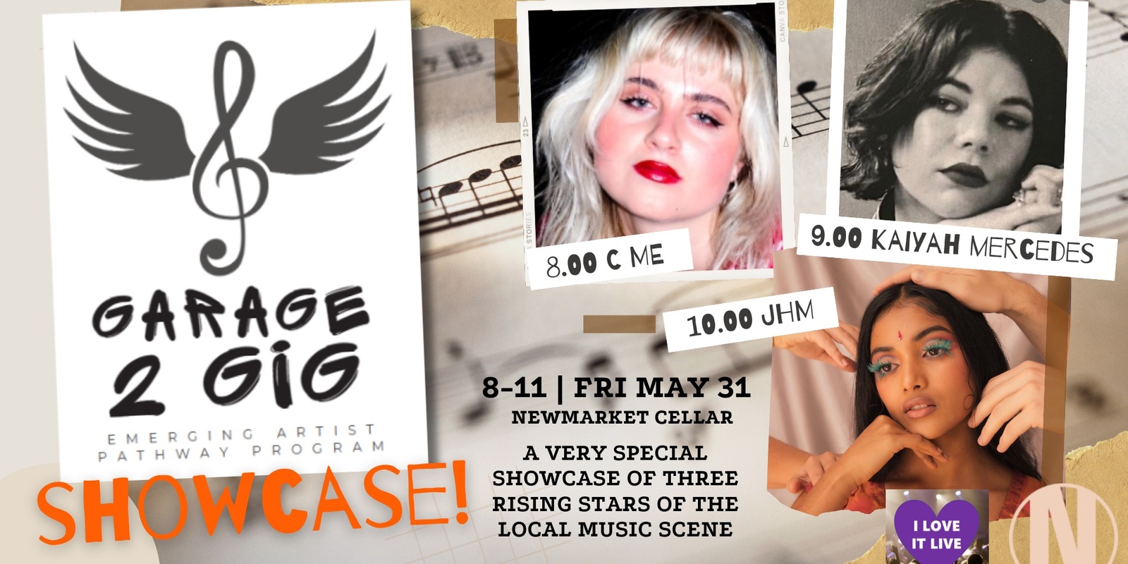 Banner image for SPECIAL GARAGE 2 GIG SHOWCASE with KAIYAH MERCEDES, C ME & JHM