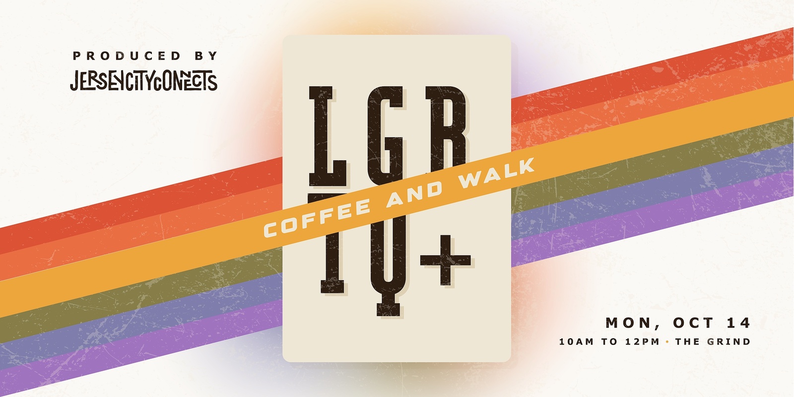 Banner image for Jersey City Connects | LGBTQ Mixer (October) | Coffee and Walk | Queer Friend Dating