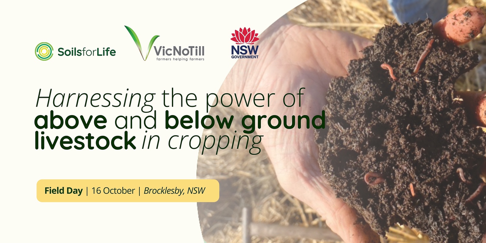 Banner image for 'Above and below ground livestock in cropping' Field Day