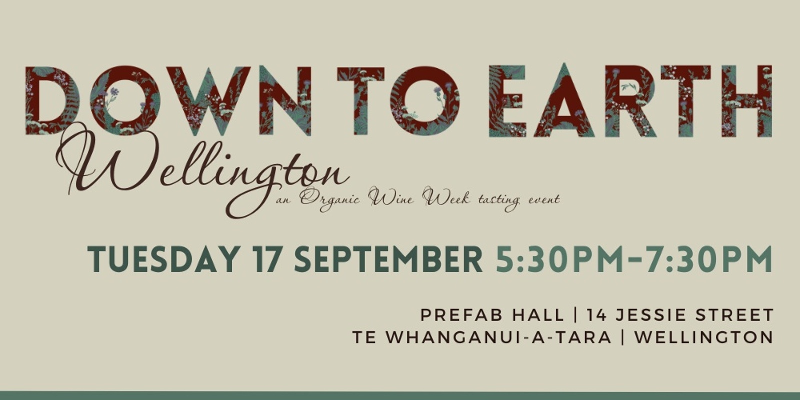 Banner image for Down to Earth Wellington