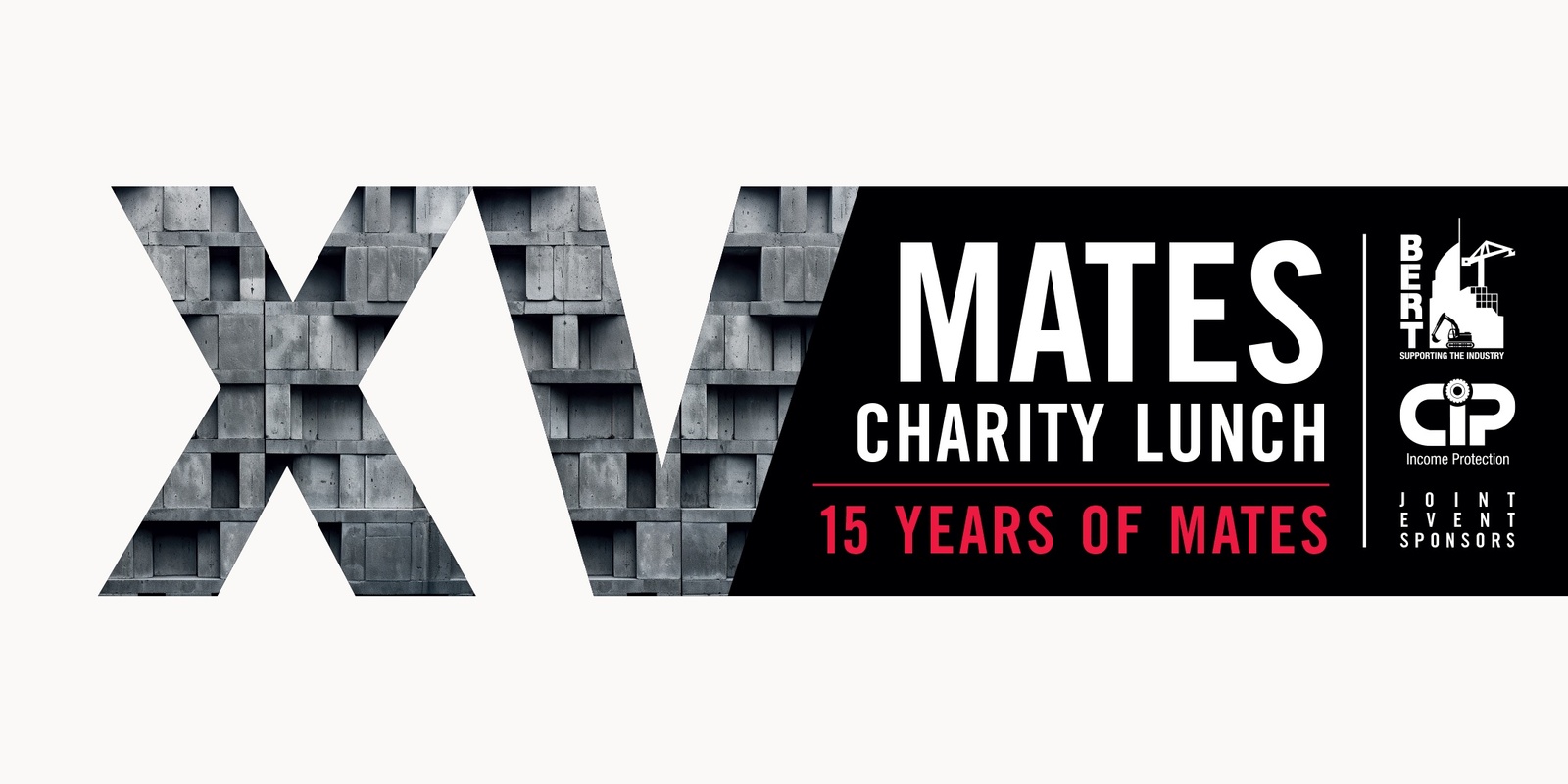 Banner image for MATES Charity Lunch 15 Years of MATES 2023 - Joint Event Sponsor: BERT & CIP