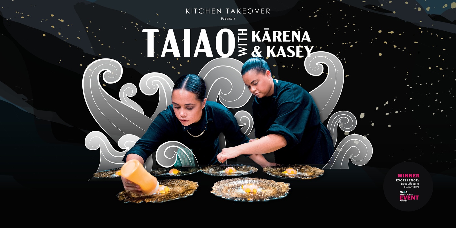 Banner image for Kitchen Takeover Presents: "Taiao with Kārena & Kasey Bird" | Tāmaki Makaurau