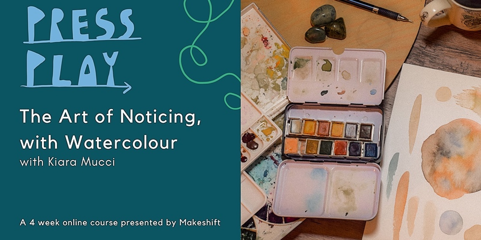 Banner image for Press Play: The Art of Noticing with Watercolour