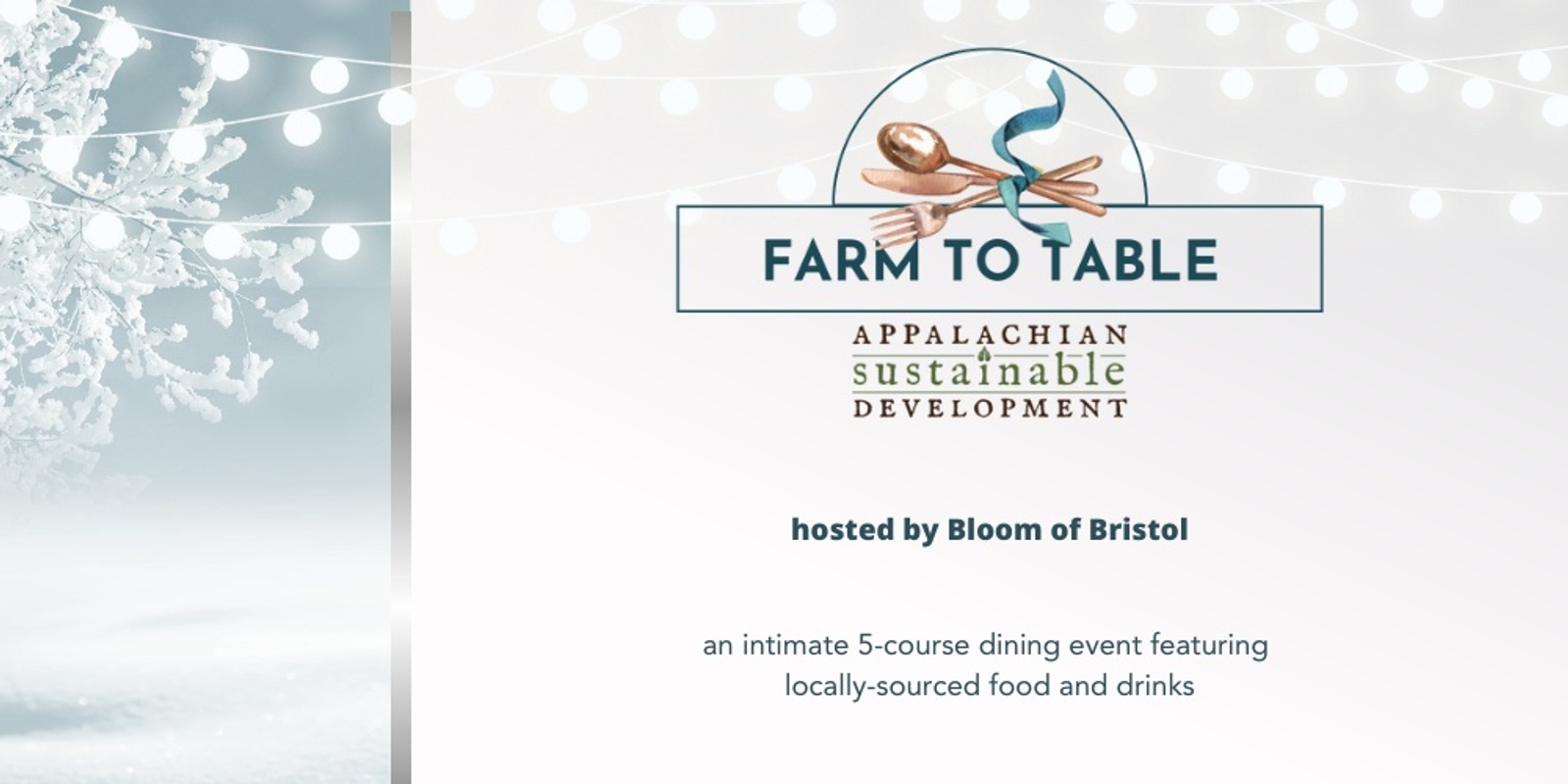 Banner image for Winter Farm to Table Supper at Bloom 