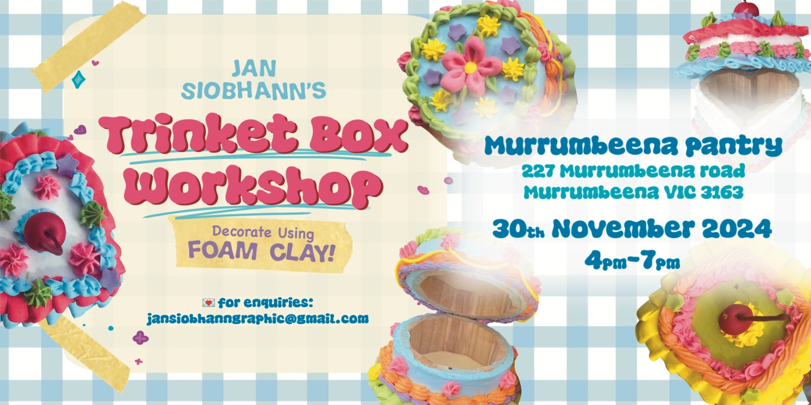 Banner image for High Tea - Trinket Box Decorating Workshop