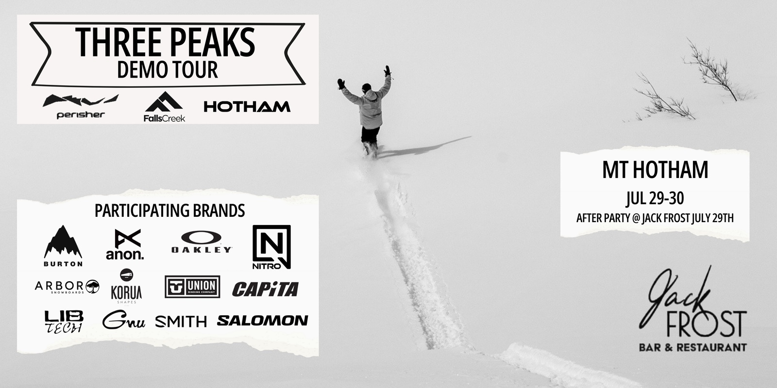 Banner image for 3 Peak Demo Tour - Hotham After Party