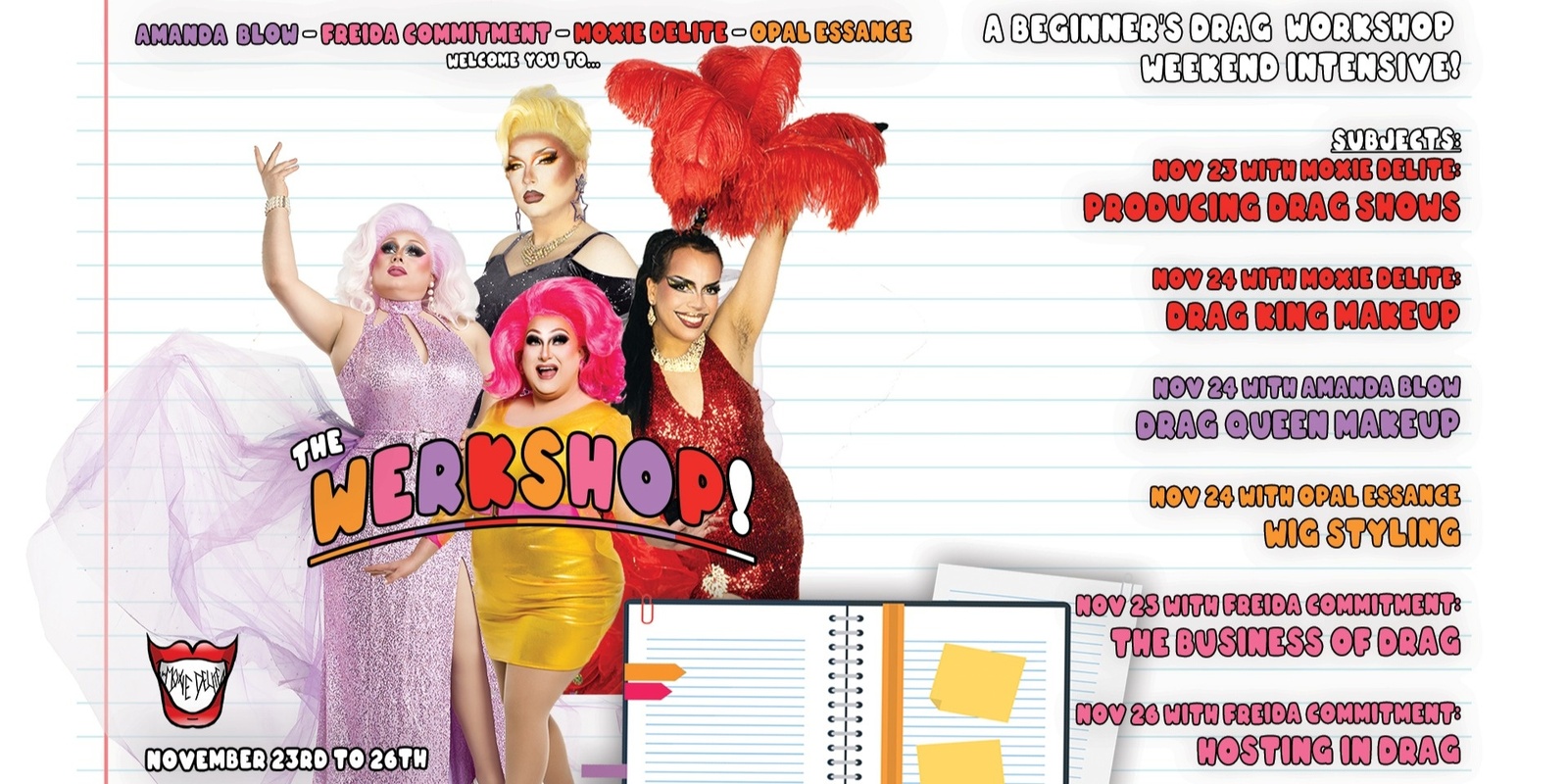 Banner image for The Werkshop - A Beginner's Drag Workshop Weekend Intensive!