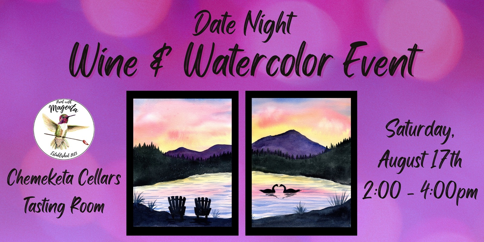 Banner image for Date Night Wine & Watercolor