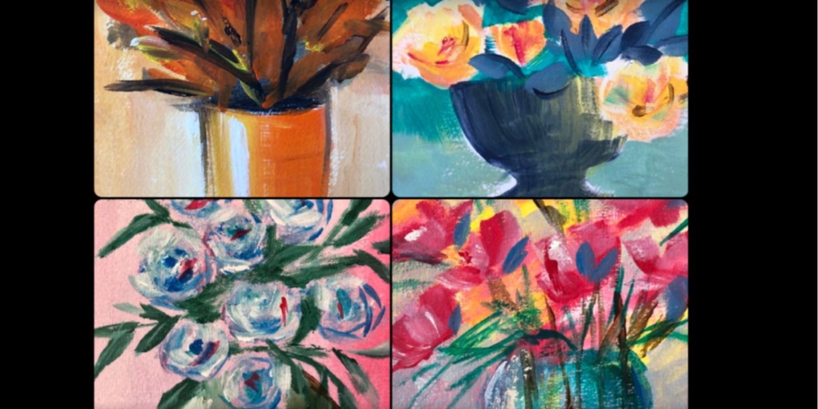 Paint and Sip - Flowers in vases workshop