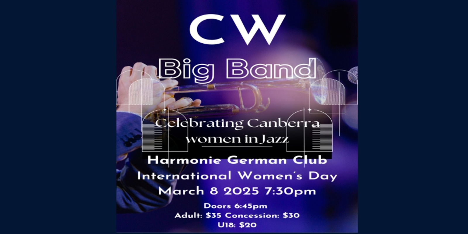 Banner image for CW Big Band - Celebrating Canberra Women in Jazz