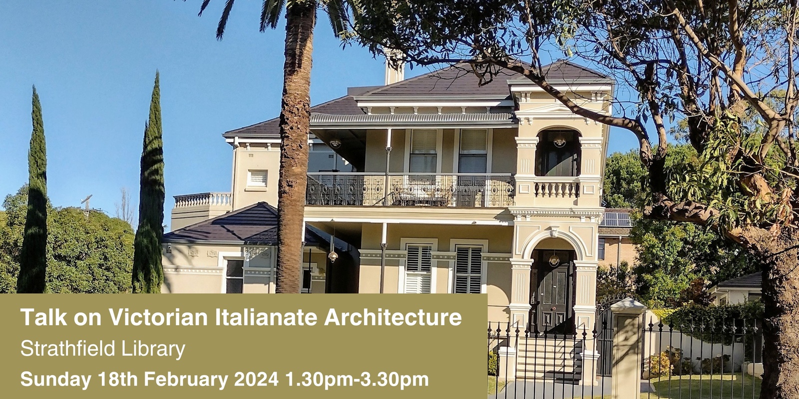 Banner image for Talk on Victorian Italianate Architecture