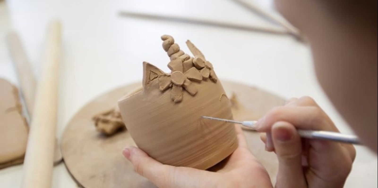 Banner image for Festive Pottery Fun - Clay Lab with ceramic artist Tess Miller