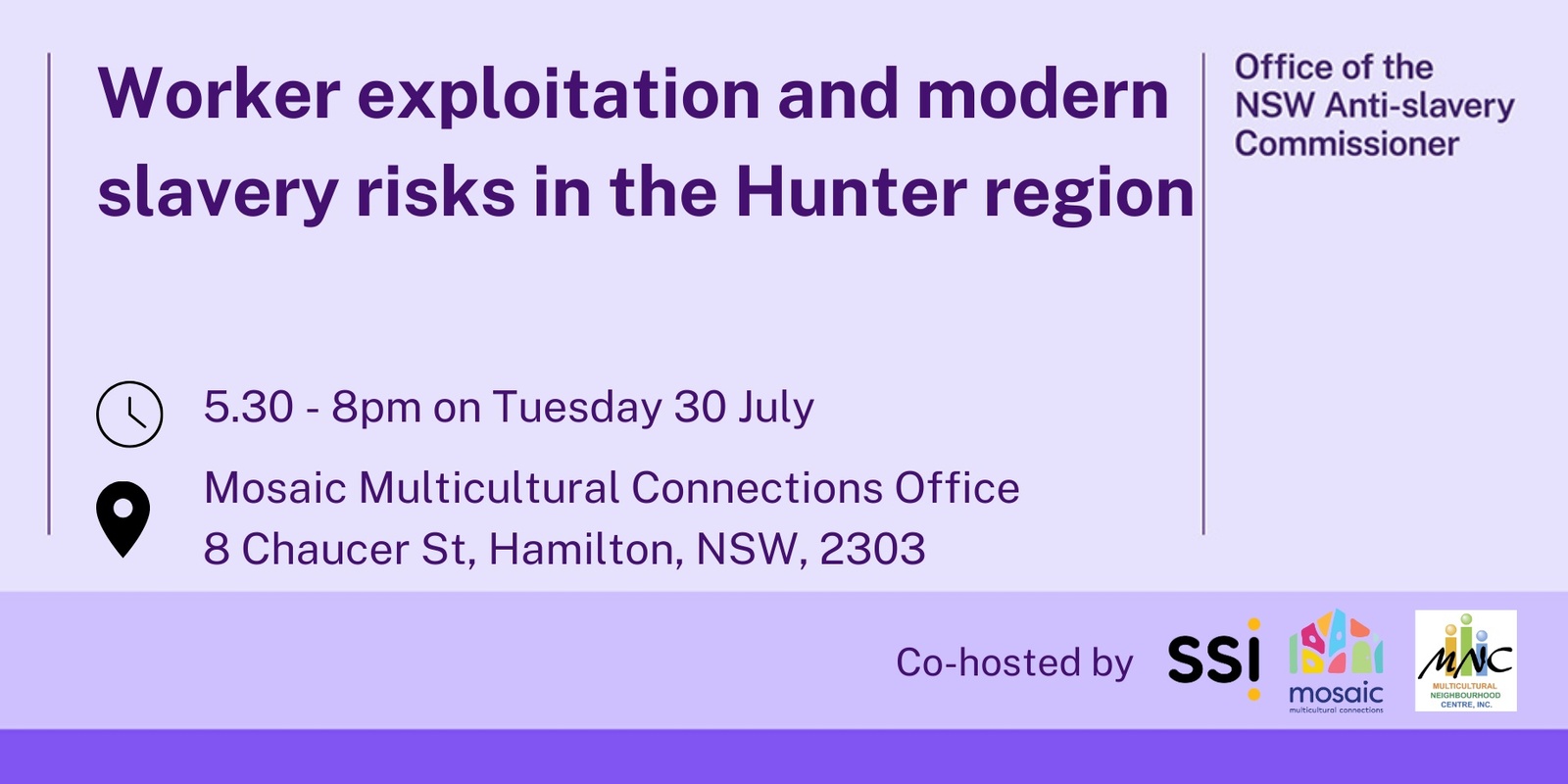 Banner image for Worker exploitation and modern slavery risks in the Hunter region