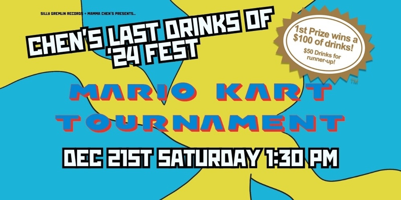 Banner image for Chen's Last Drinks of '24 Mario Kart Tournament 