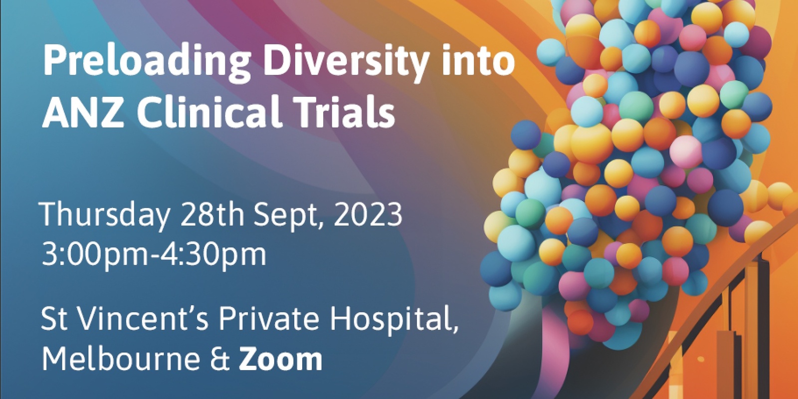Banner image for Preloading Diversity into ANZ Clinical Trials 2023