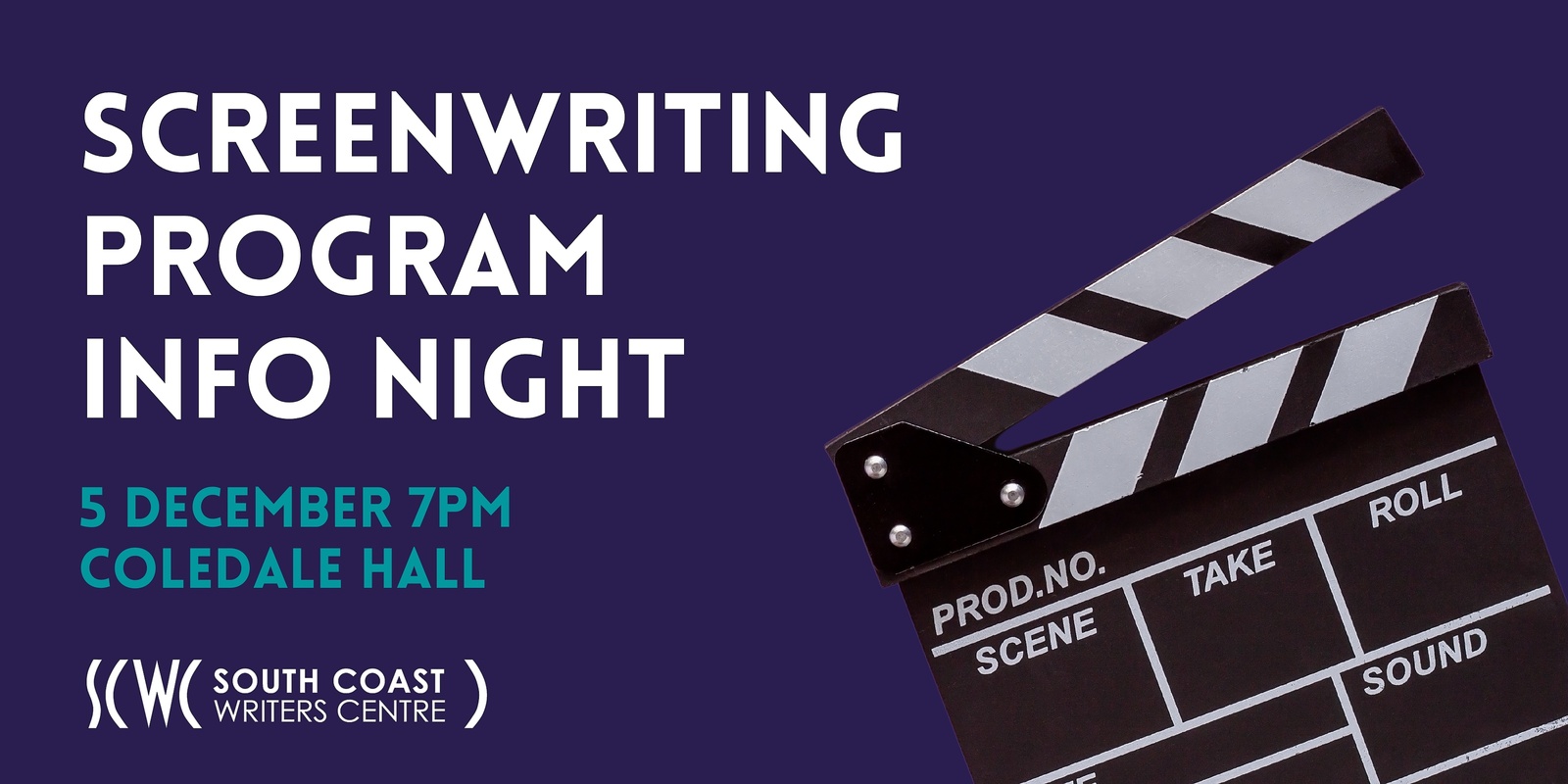 Banner image for Screenwriting Program Info Night