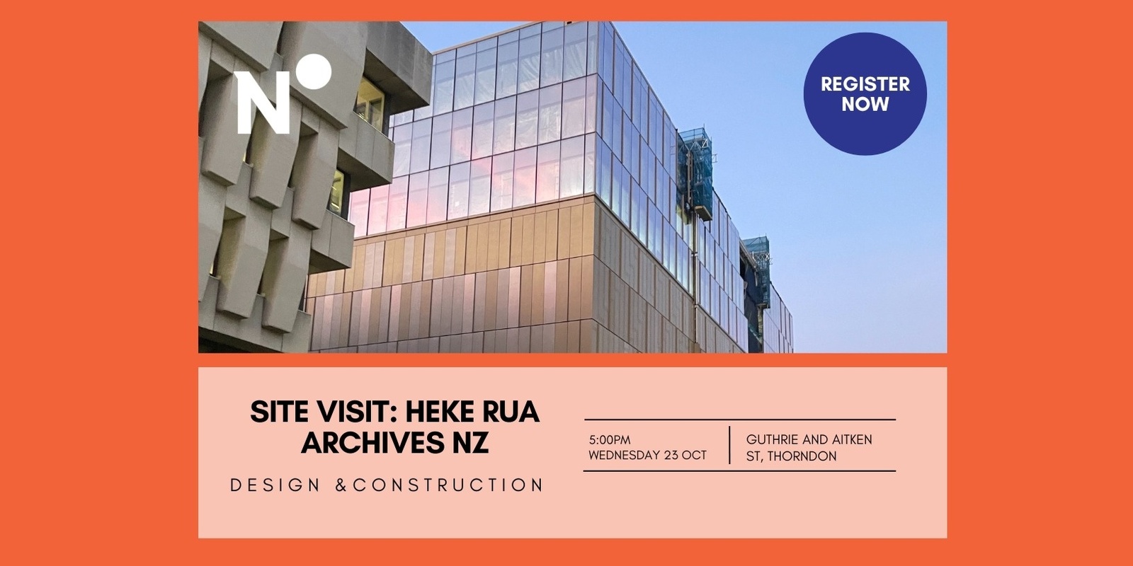 Banner image for Wellington - Site Visit: Heke Rua Archives New Zealand