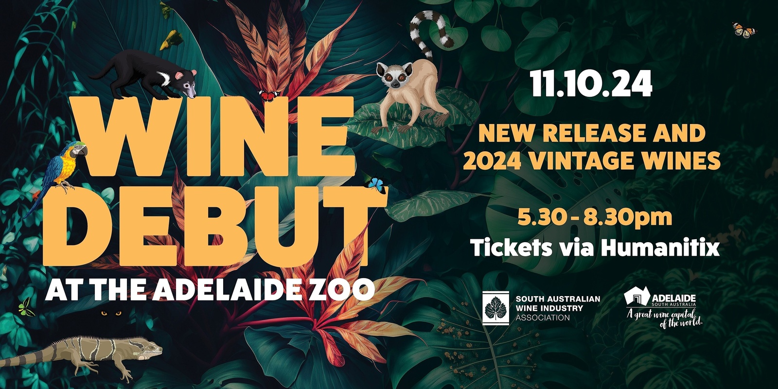 Banner image for Wine Debut at the Adelaide Zoo 2024