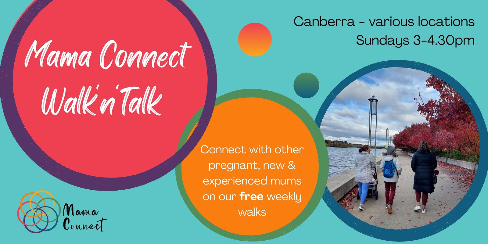 Banner image for Mama Connect Walk'n'Talk Canberra