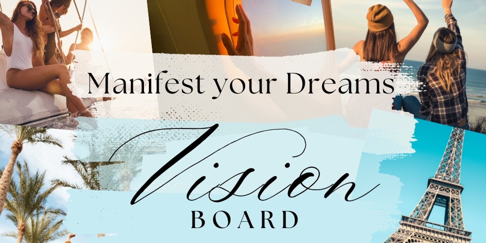 Banner image for Manifest Your Dreams: Vision Board Workshop in a Serene Art Gallery