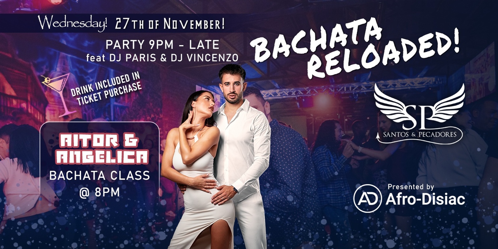 Banner image for Bachata Reloaded with Aitor y Angelica! 