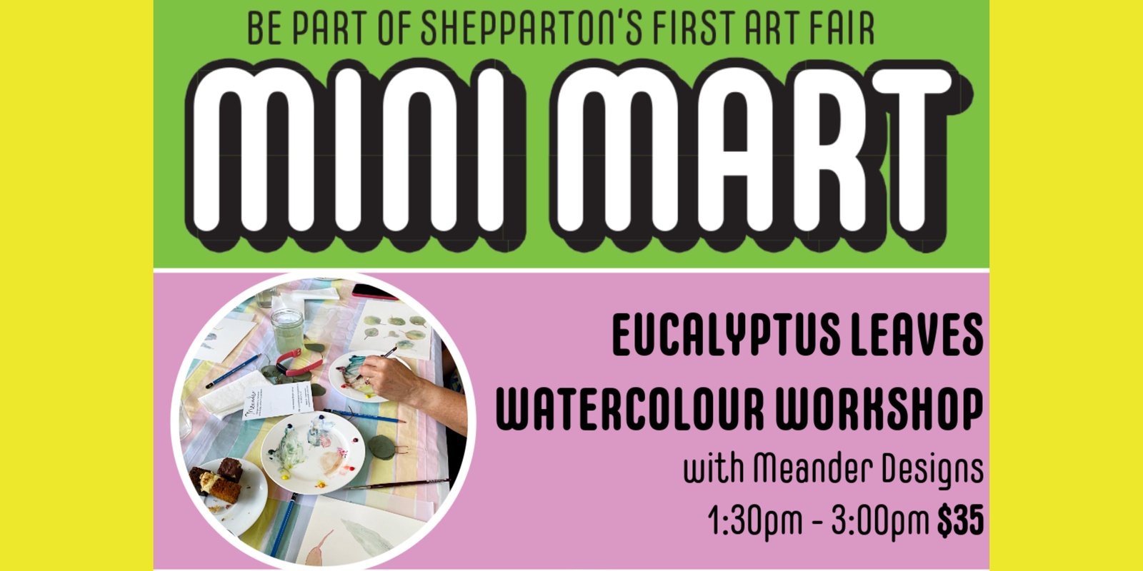 Banner image for Eucalyptus Leaves Watercolour Workshop