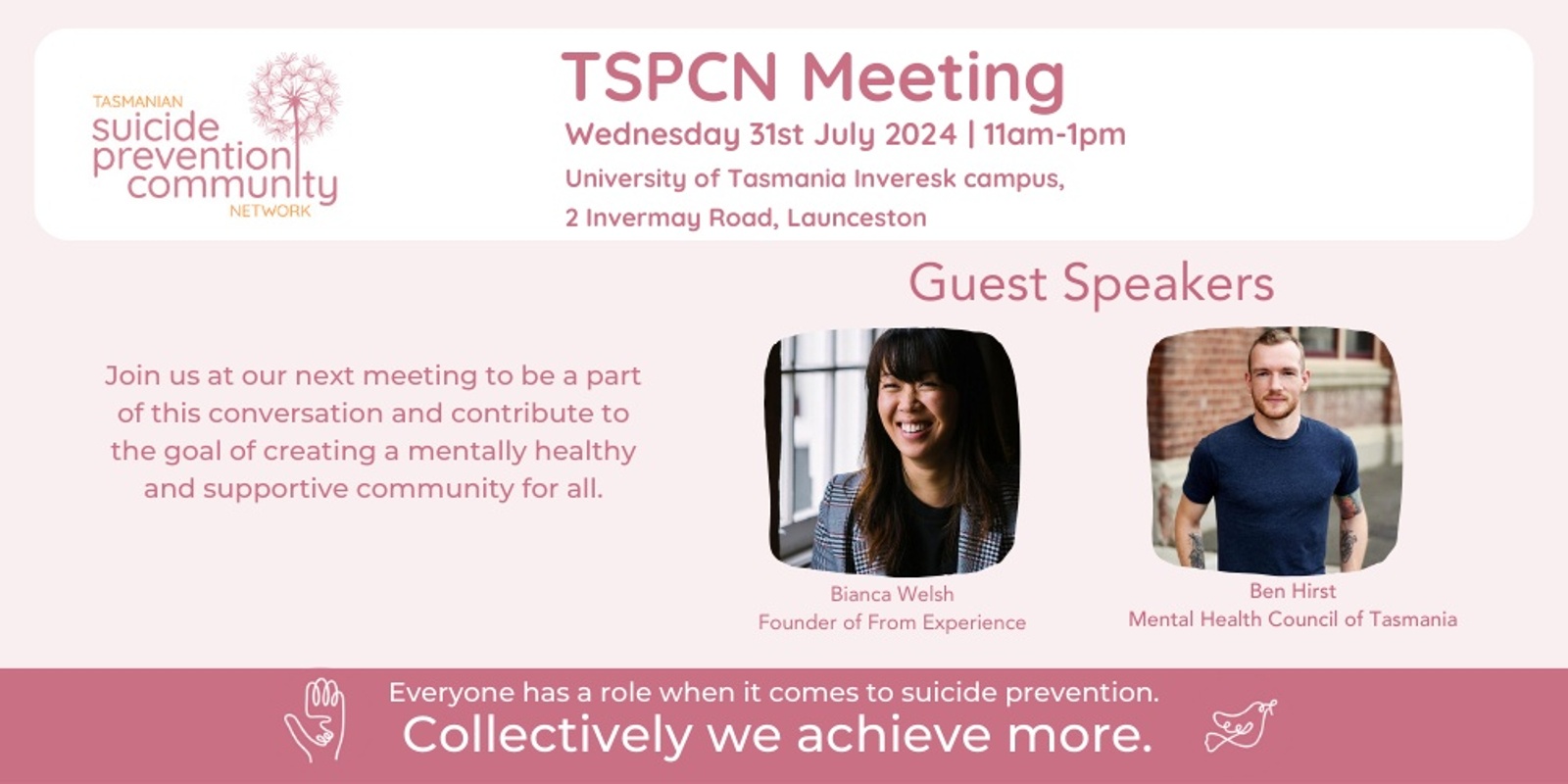 Banner image for TSPCN - July 2024 meeting - Launceston
