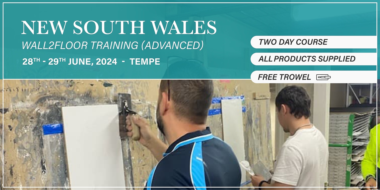 Banner image for NSW - Advanced Wall2Floor Course - (28th - 29th June 2024)