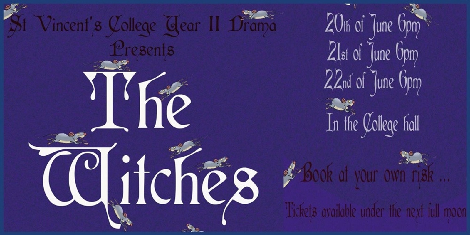 Banner image for Year 11 Drama Presents The Witches