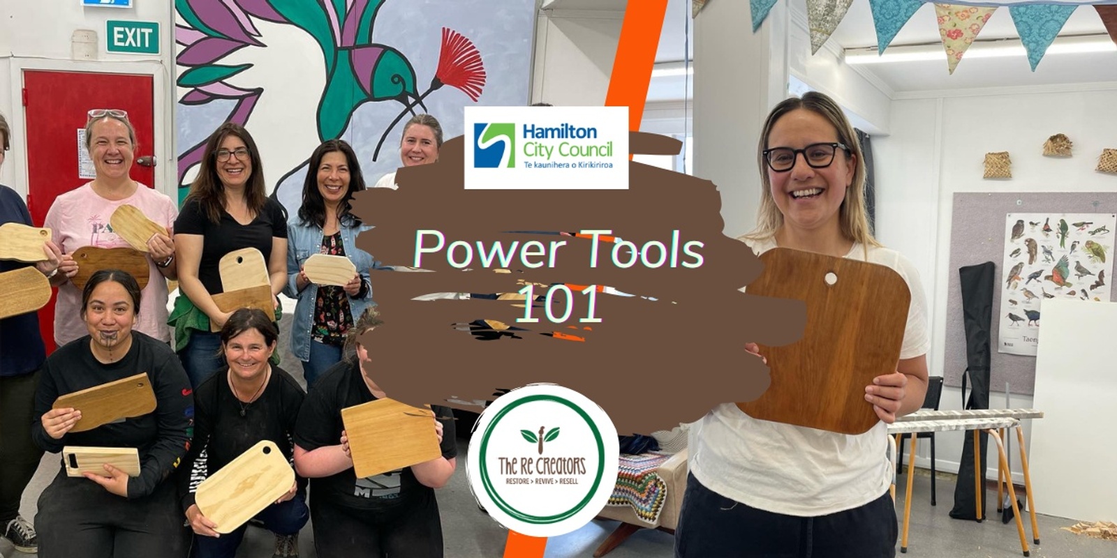 Banner image for Make a Chopping Board: Power Tools 101, Hive 11 Saturday 14 December 3.00pm - 5. 30pm