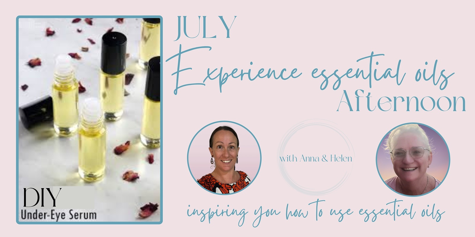 Banner image for Experience essential oils Afternoon JULY - diy serum