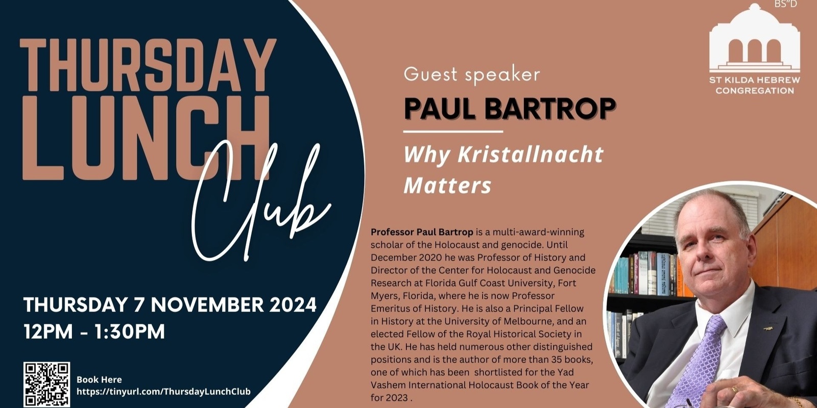 Banner image for Thursday Lunch Club: Paul Bartrop