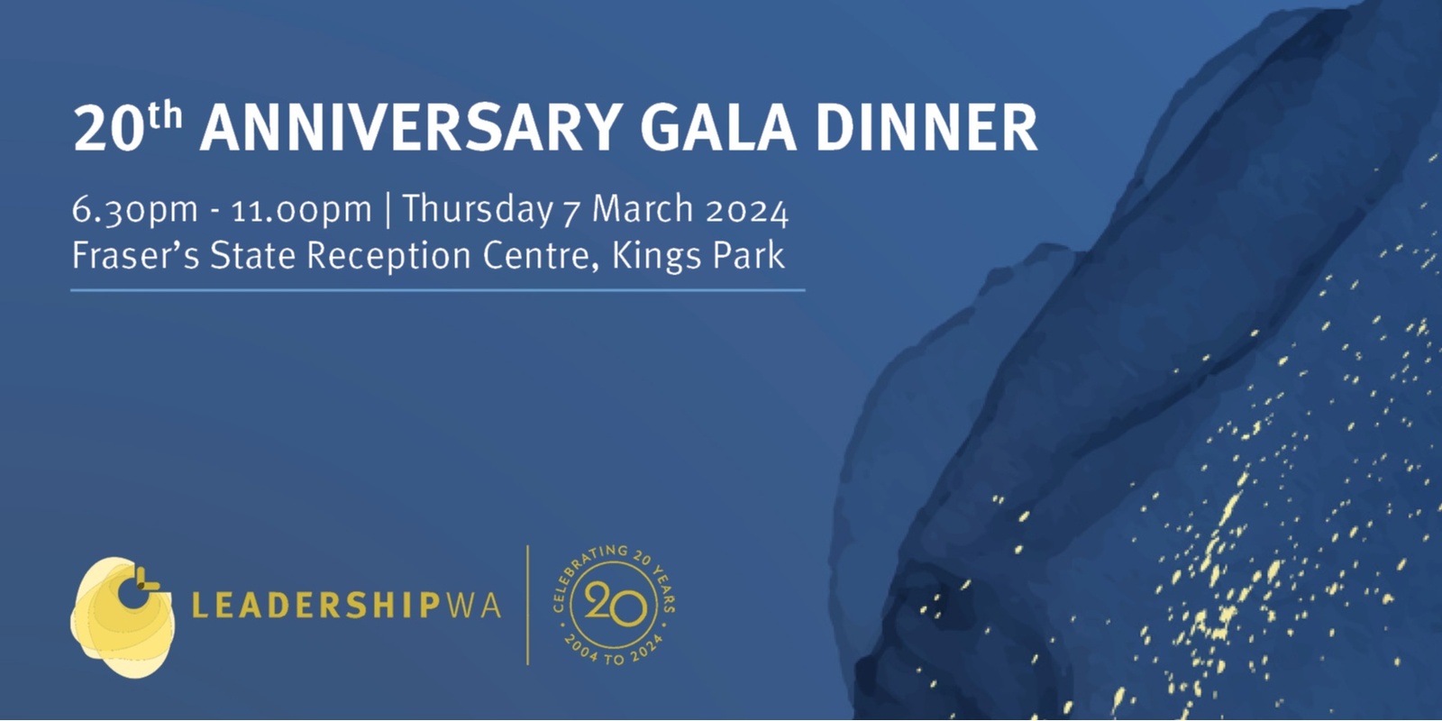 Banner image for Leadership WA 20th Anniversary Gala Dinner